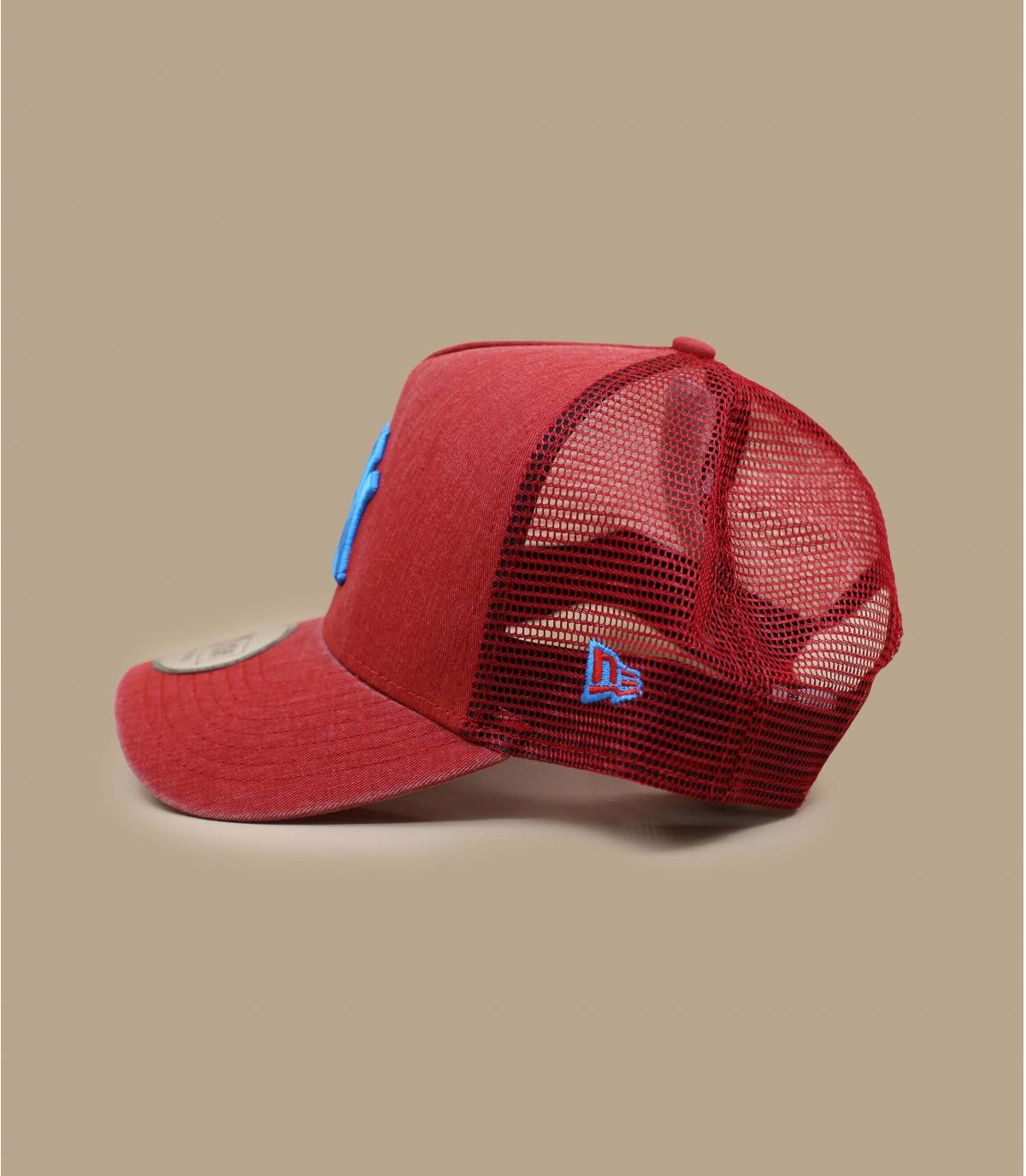 blue red NY trucker blue red NY trucker
